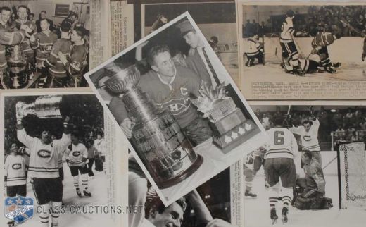 Montreal Canadiens Stanley Cup Playoffs Photograph Collection of 7