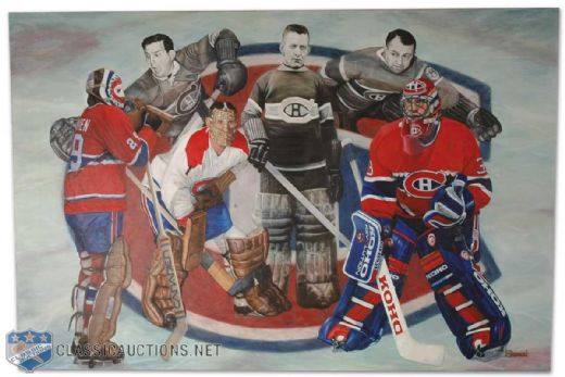 Shocking Montreal Canadiens Goaltenders Tribute Painting
