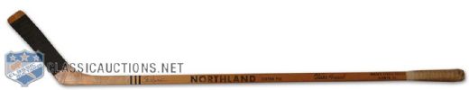 1960s Stan Mikita Game Used Banana Hook Northland Stick