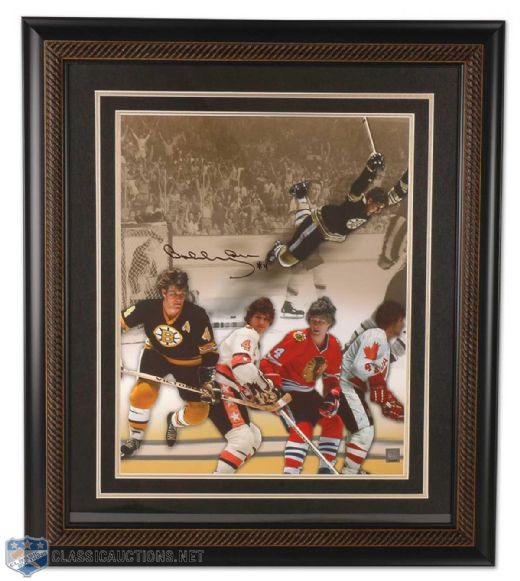 Bobby Orr Autographed Framed Career Collage Photograph