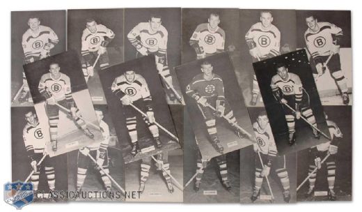 1960s J. D. McCarthy Bruins Postcard Collection with Rare Orr Rookie!