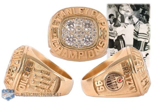 1988 Wayne Gretzky Edmonton Oilers Stanley Cup Championship Ring