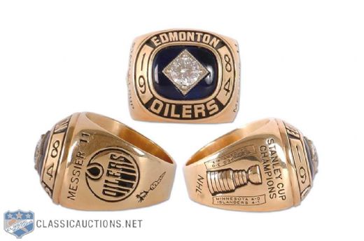 Mark Messier 1984 Edmonton Oilers Stanley Cup Championship Ring