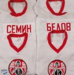 2000s Podolsk Vityaz RHL Russian Elite Game Worn Jersey Collection of 6