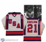 Chris Chelios Team USA1984 Olympics Game Worn Jersey Photo Matched!