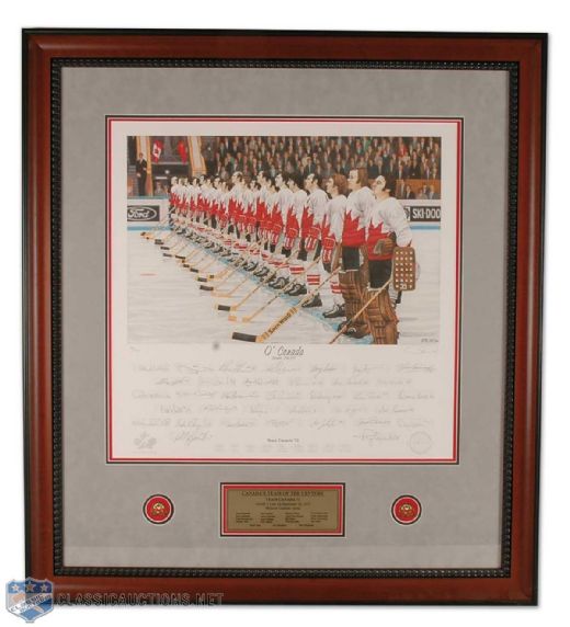 1972 Team Canada Limited Edition Lithograph Signed by 35 Players & Coaches