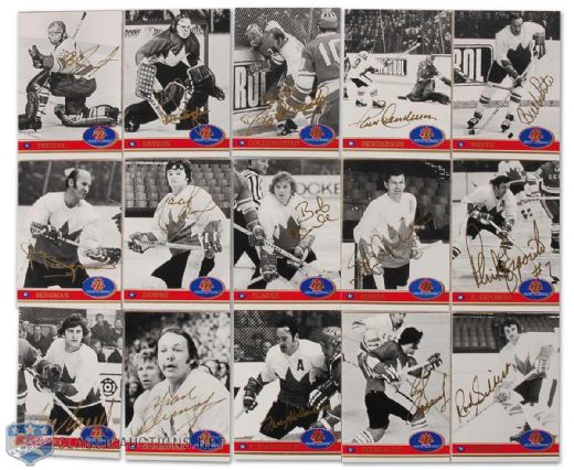 1972 Team Canada Autographed Card Set of 36