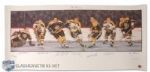 Original Six Autographed Limited Edition Lithograph Collection of 6