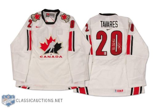 John Tavares Autographed Team Canada Jersey