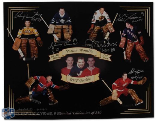 Vezina Winners Autographed Limited Edition Photograph Signed by 6