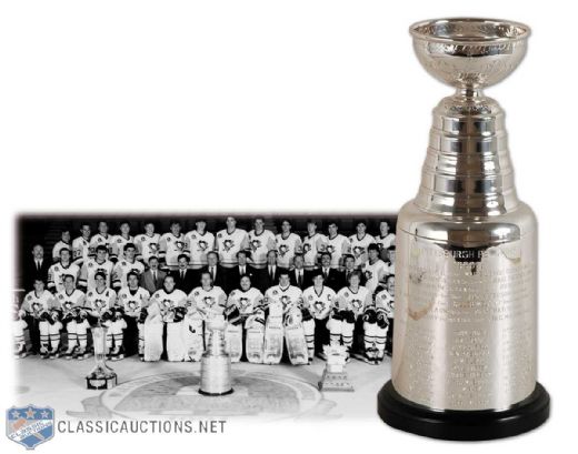 1990-91 Pittsburgh Penguins Stanley Cup Championship Trophy (13)