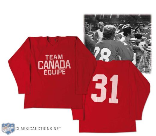 1972 Canada-Russia Summit Series Red Practice Jersey