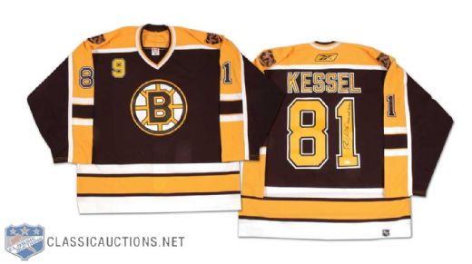 2007 Phil Kessel Johnny Bucyk Night Game Worn Boston Bruins Jersey