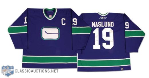 2006-07 Markus Naslund Vancouver Canucks Game Worn Vintage Jersey