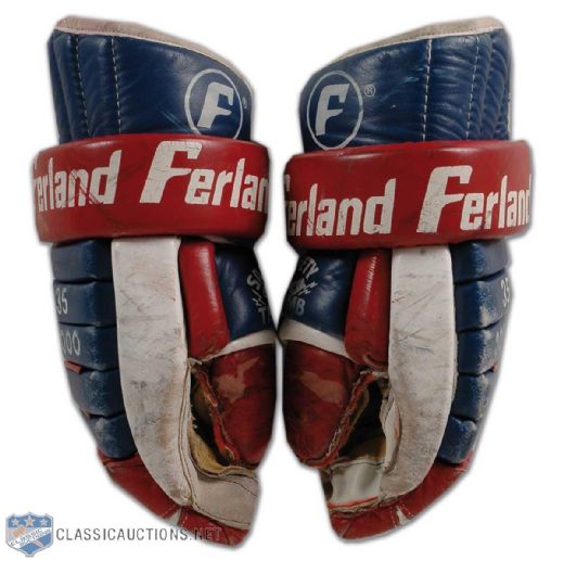 Jacques Laperrieres Montreal Canadiens Coachs Gloves