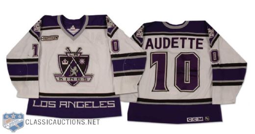 Donald Audette 1999-2000 Los Angeles Kings Game Worn Home Jersey