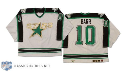 Dave Barr 1993-94 Dallas Stars Game Worn Jersey