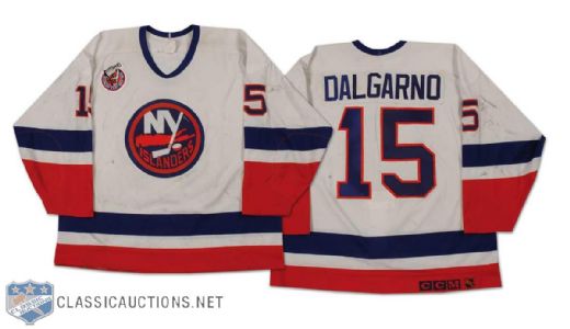 Brad Dalgarno 1992-93 New York Islanders Game Worn Home Jersey