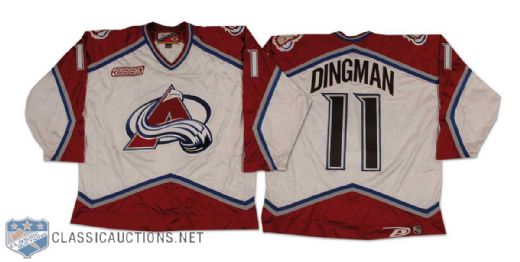 Chris Dingman 1999-2000 Colorado Avalanche Game Worn Home Jersey