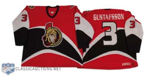 Per Gustafsson 1997-98 Ottawa Senators Game Used Alternate Jersey