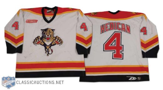 Brett Hedican 1999-2000 Florida Panthers Game Worn Home Jersey