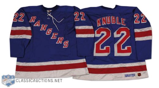 Mike Knuble 1998-99 New York Rangers Game Worn Road Jersey