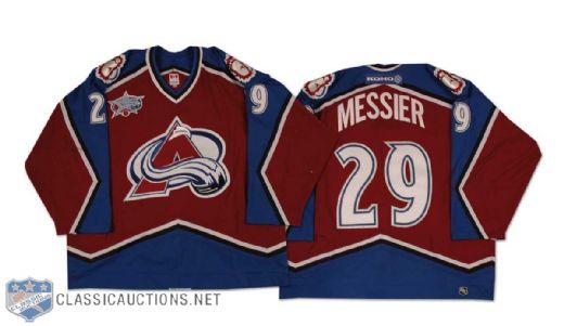 Eric Messier 2000-01 Colorado Avalanche Game Worn Road Jersey