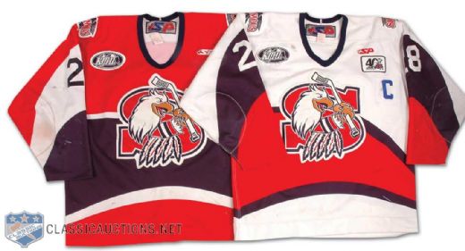 2006-07 Sicamous Eagles Game Worn Jersey collection of 2