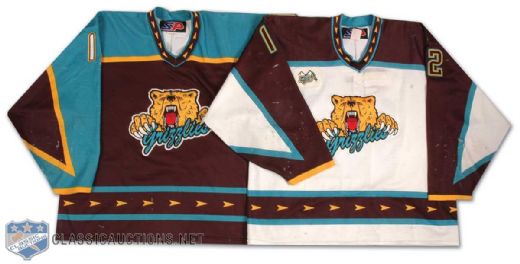 2003-05 Revelstoke Grizzlies Game Worn Jersey Collection of 2