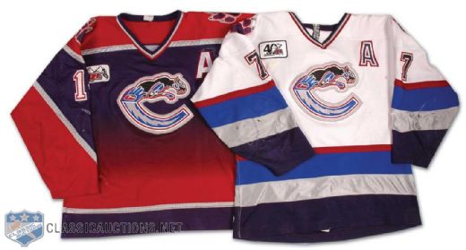 2006-07 Creston Valley Thundercats Game Worn Jersey Collection of 2