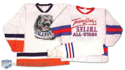 Collection of 2 Vancouver Island Junior Hockey League Jerseys