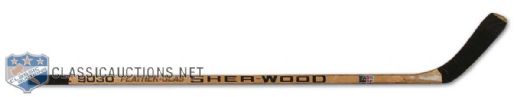 Mark Messier Game Used Sher-Wood Hockey Stick