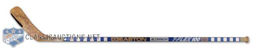 Jeremy Roenick Autographed Easton Game Used Stick