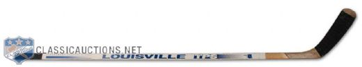 Keith Tkatchuk Game Used Louisville Hockey Stick