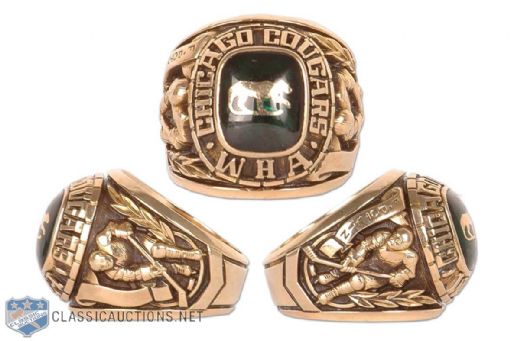 1970s WHA Chicago Cougars Team Ring