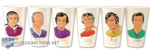 1972-73 "7-Eleven" World Hockey Association Player Cups Collection of 18