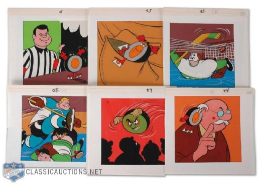 Peter Puck Animation Cell Collection of 6