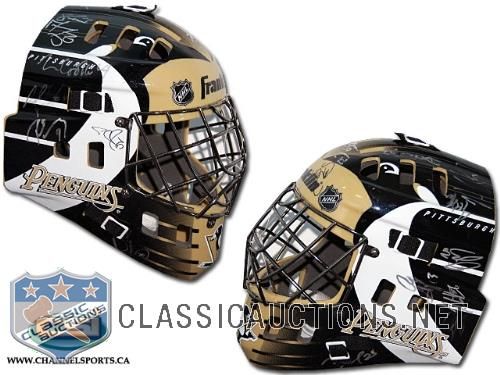 Pittsburgh Penguins 2008/2009 Team Signed Full Size Goalie Mask
