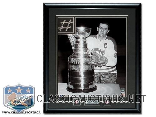 Maurice Richard Montreal Canadiens GAME USED Forum Net Custom Framed *8 CUPS* LTD 16x20 Edition