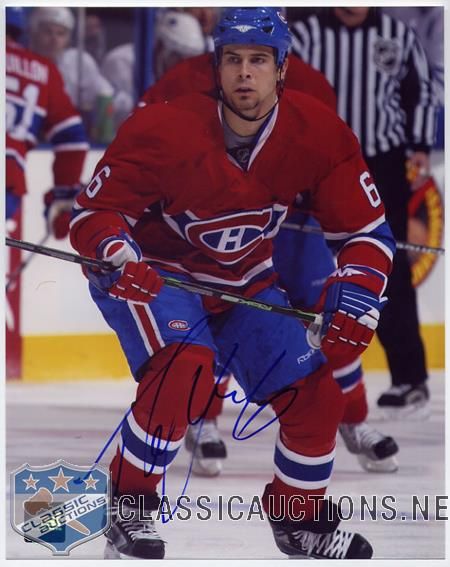 Tom Kostopoulos Autographed Montreal Canadiens 8x10 Photograph