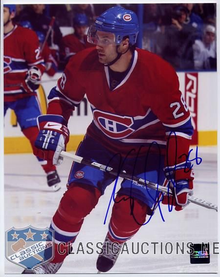 Kyle Chipchura Autographed Montreal Canadiens 8x10 Photograph