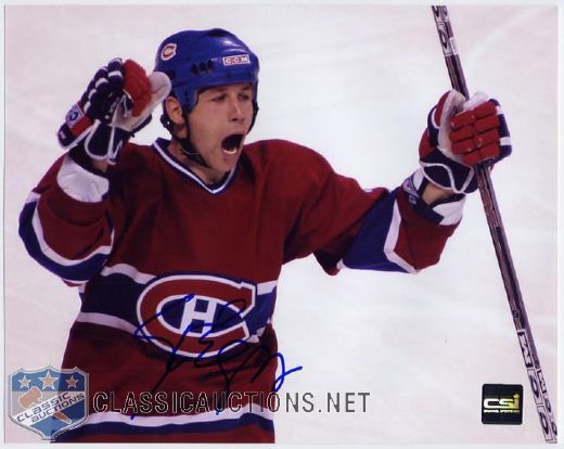 Steve Begin Autographed Montreal Canadiens 8x10 Photograph
