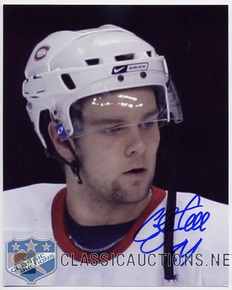 Guillaume Latendresse Autographed Montreal Canadiens 8x10 Photograph