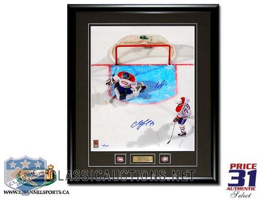Carey Price & Andrei Markov DUAL Autgraphed Montreal Canadiens Custom Framed 16x20 Photograph