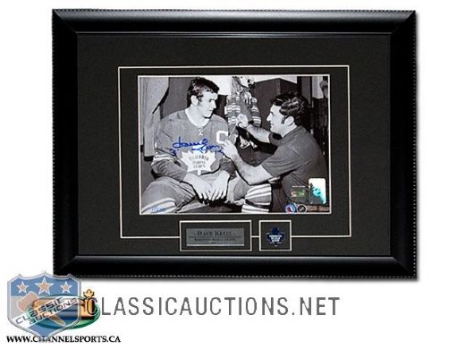 Dave Keon Autographed Toronto Maple Leafs Captains "C" Inscribed Limited Edition Custom Framed 8x10 Photograph