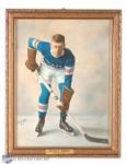 Exceptional 1926 Hand Painted Framed Photo of Bun Cook