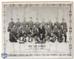 Bun Cooks 1932-33 New York Rangers Stanley Cup Champions Team Signed Photograph