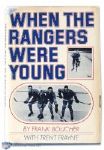 Frank Boucher Book "When The Rangers Were Young" Signed to Bun Cook