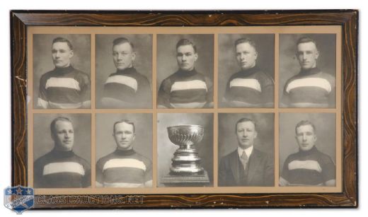 Huge Framed 1920-21 Stanley Cup Champion Ottawa Senators Team Photo