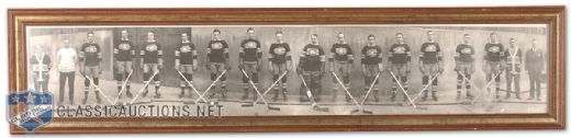 1930-31 Montreal Canadiens Stanley Cup Champions Oversized Panoramic Team Photo (8" x 41")